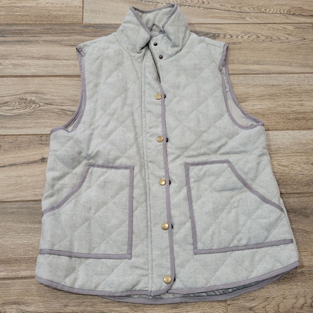 Miami Light Gray Quilted Vest